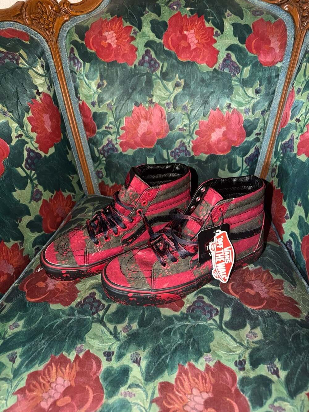 Vans House of Terror x Nightmare on Elm Street Sk8-Hi Freddy Krueger Sneakers
